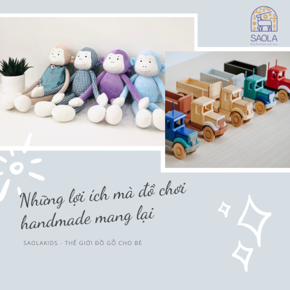 Những lợi ích mà đồ chơi handmade mang lại