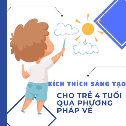 Kích thích sáng tạo cho trẻ 4 tuổi qua phương pháp vẽ