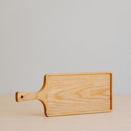 Khay gỗ hình chữ nhật có tay cầm