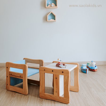 Ghế montessori gỗ dẻ gai