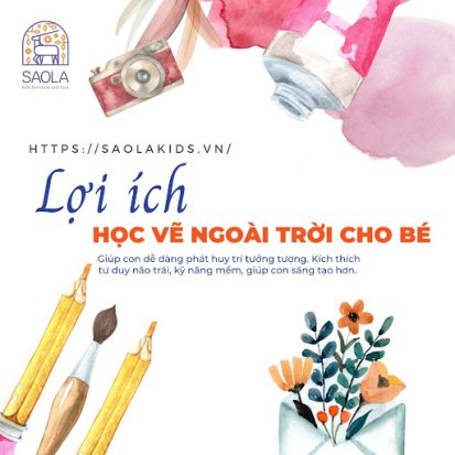 Lợi ích của việc học vẽ ngoài trời cho bé