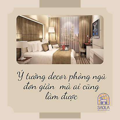 Ý tưởng decor phòng ngủ đơn giản mà ai cũng làm được