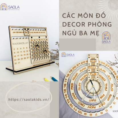 Các món đồ decor phòng ngủ ba mẹ