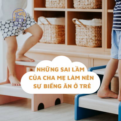 Những sai lầm của cha mẹ làm nên sự biếng ăn ở trẻ