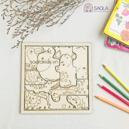 Bộ ghép hình puzzle thú